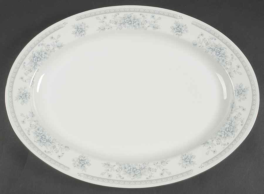 Bridal Bouquet 16" Oval Serving Platter by Salem-1