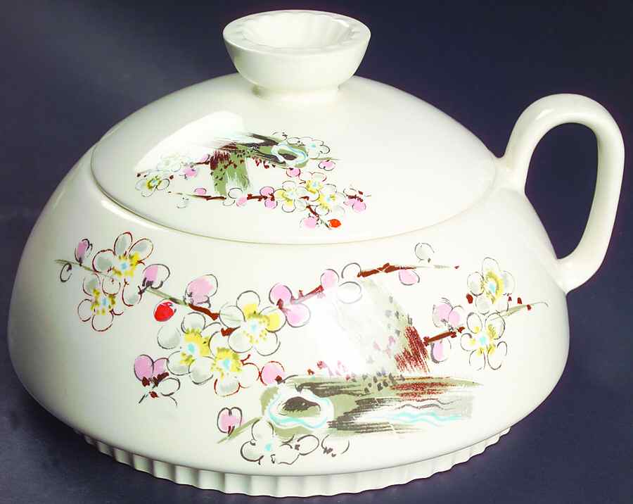Cherry Blossom 1.5 Qt Round Covered Casserole by Salem-1