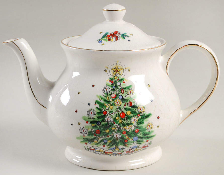 Christmas Eve (Porcelain) Teapot & Lid by Salem-1