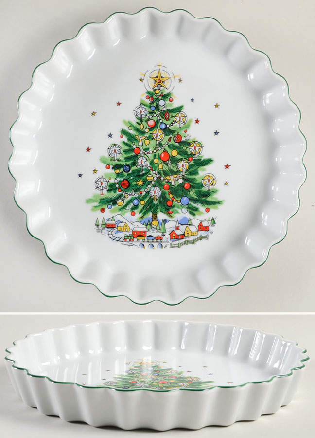 Christmas Eve (Porcelain) 10" Quiche by Salem-1