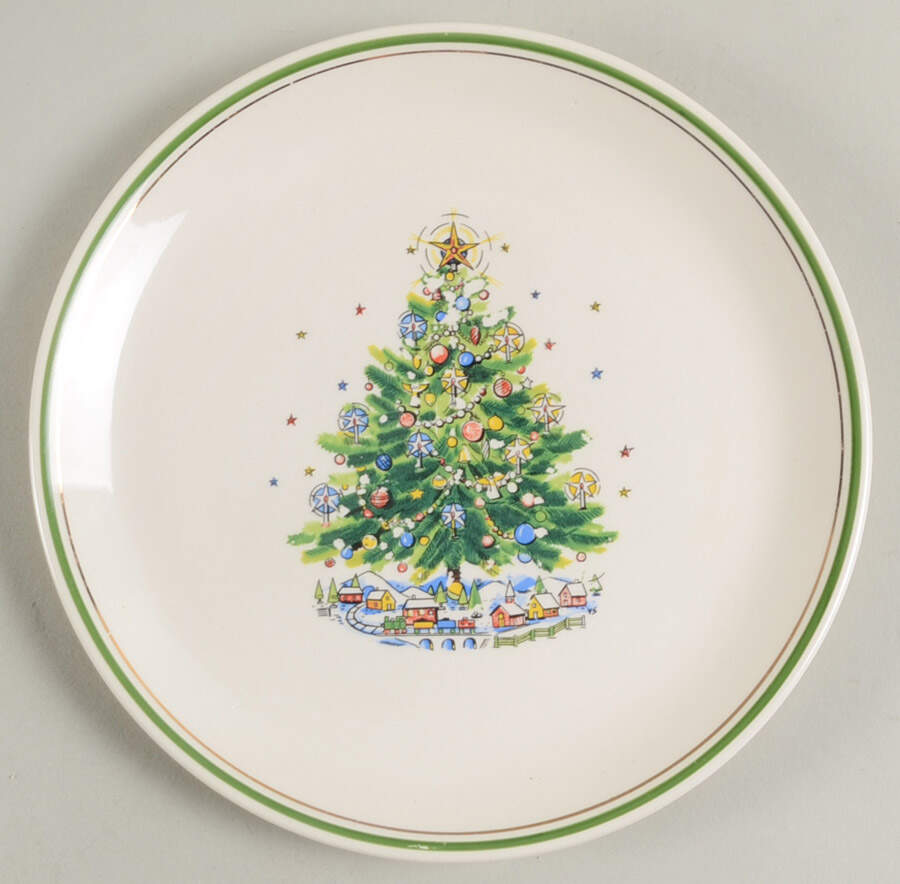 Christmas Eve (Porcelain) Salad Plate by Salem-1