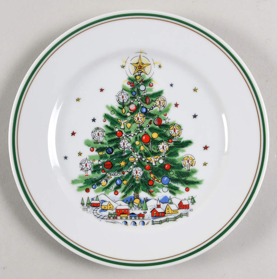 Christmas Eve (Porcelain) Salad/Dessert Plate by Salem-1