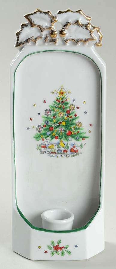 Christmas Eve (Porcelain) Single Light Wall Sconce by Salem-1
