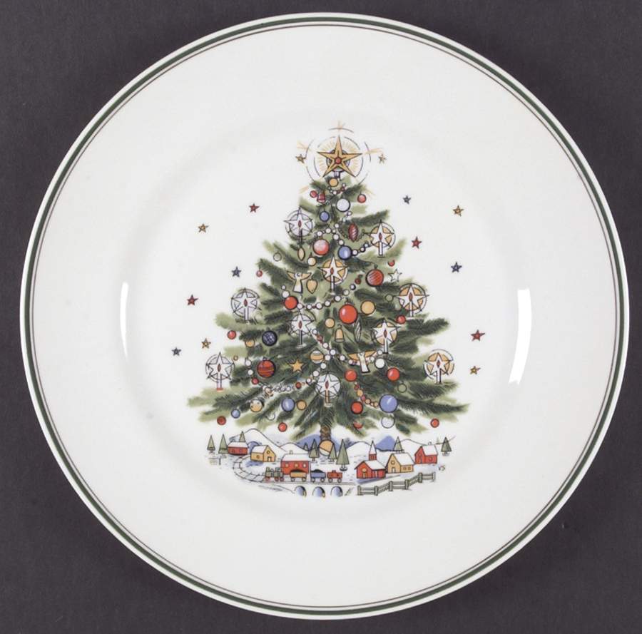 Christmas Eve (Porcelain) Dinner Plate by Salem-1