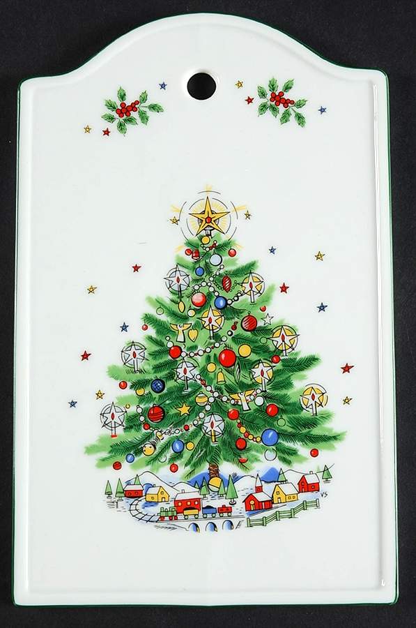 Christmas Eve (Porcelain) Trivet by Salem-1
