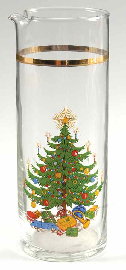 Christmas Eve (Porcelain) Glassware Martini Pitcher by Salem-1