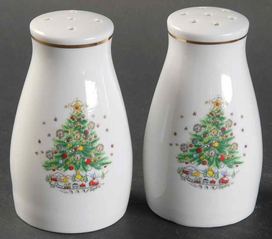 Christmas Eve (Porcelain) Salt & Pepper Set by Salem-1