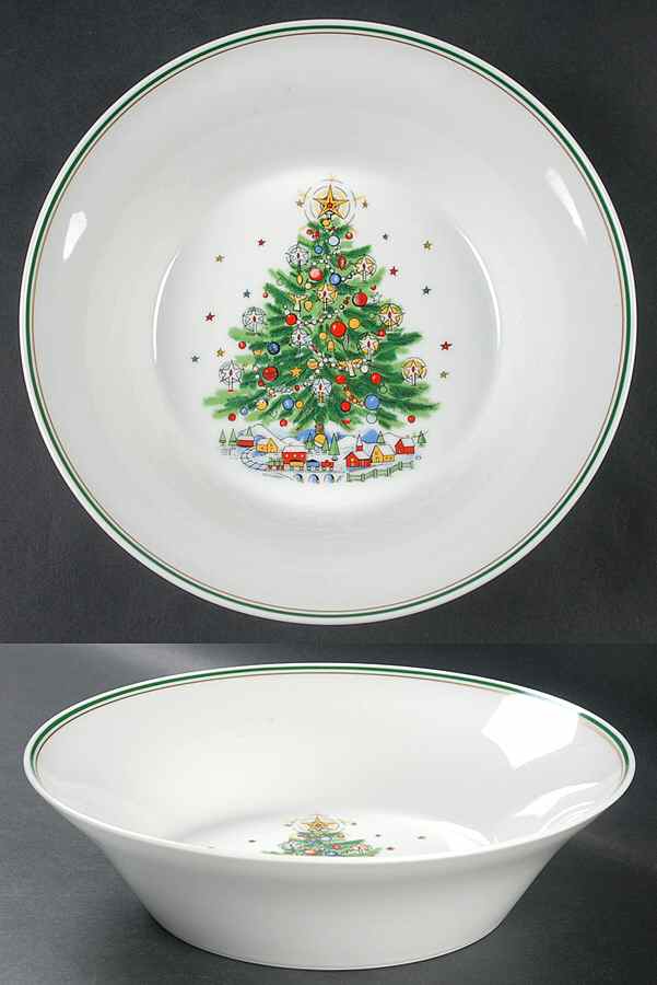 Christmas Eve (Porcelain) 9" Round Vegetable Bowl by Salem-1