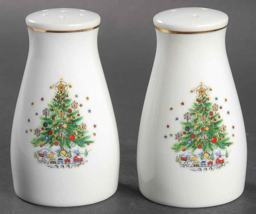 Christmas Eve (Porcelain) Salt & Pepper Set by Salem-1