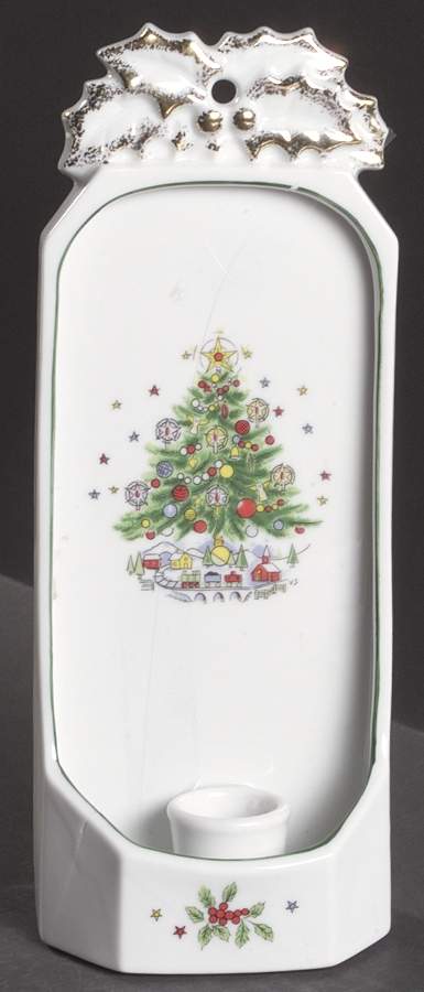 Christmas Eve (Porcelain) Wall Hanging Candleholder by Salem-1