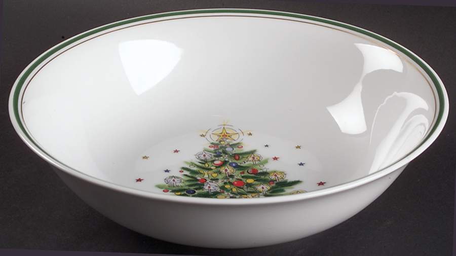 Christmas Eve (Porcelain) 9" Round Vegetable Bowl by Salem-1