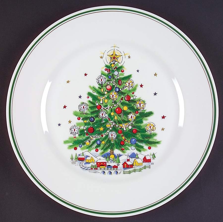 Christmas Eve (Porcelain) Dinner Plate by Salem-1