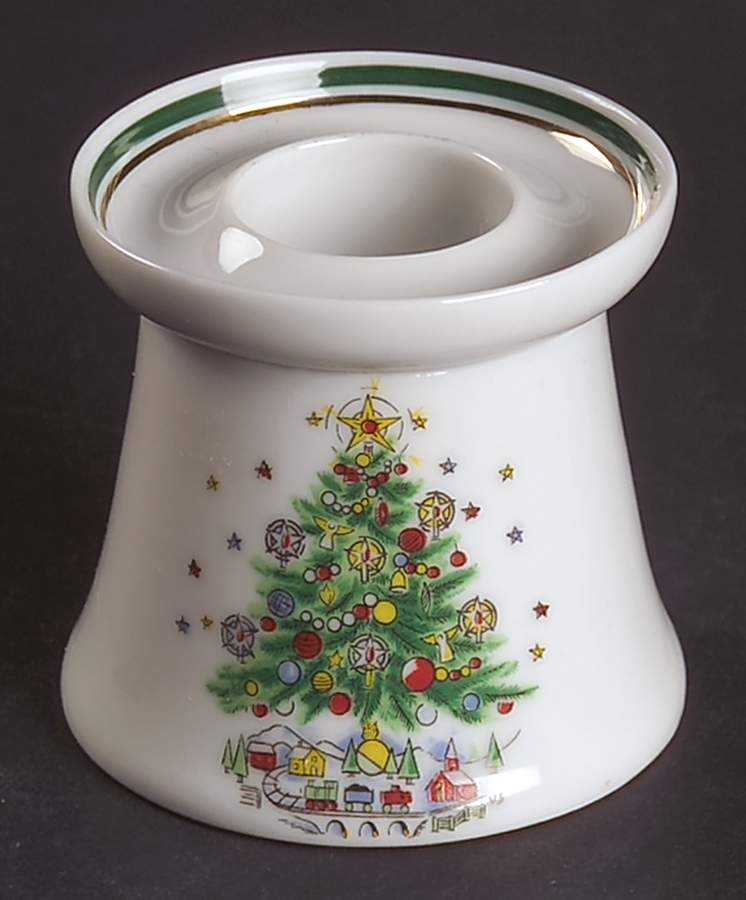 Christmas Eve (Porcelain) 2" Candlestick by Salem-1