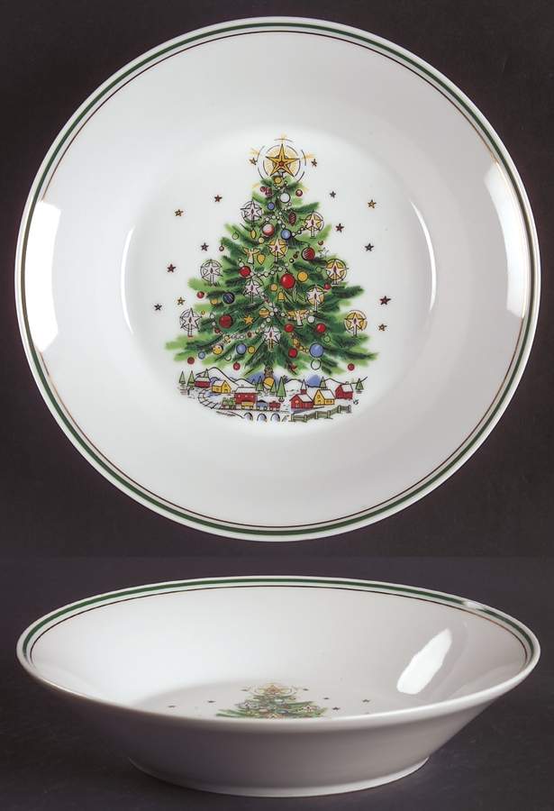 Christmas Eve (Porcelain) Coupe Soup Bowl by Salem-1