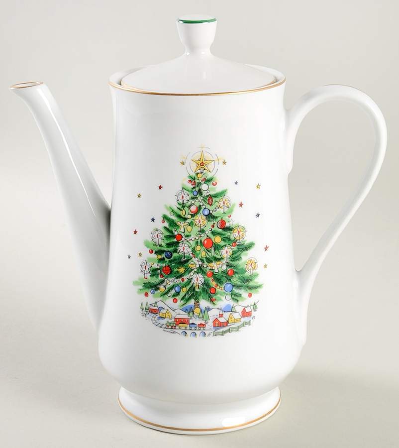 Christmas Eve (Porcelain) Coffee Pot & Lid by Salem-1