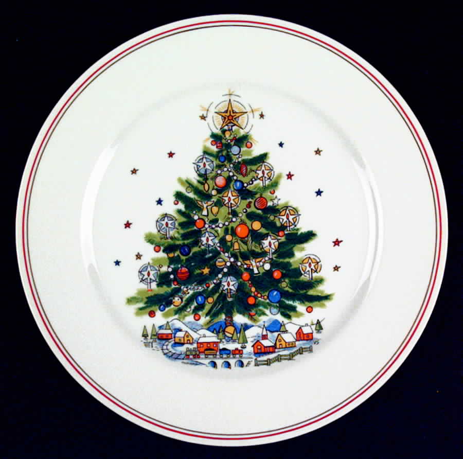 Christmas Eve (Porcelain) Dinner Plate by Salem-1