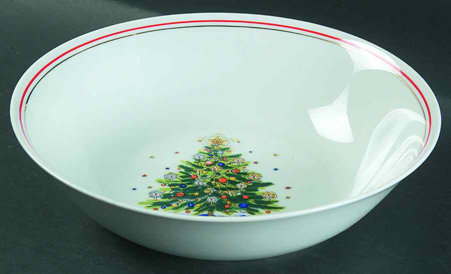 Christmas Eve (Porcelain) 9" Round Vegetable Bowl by Salem-1