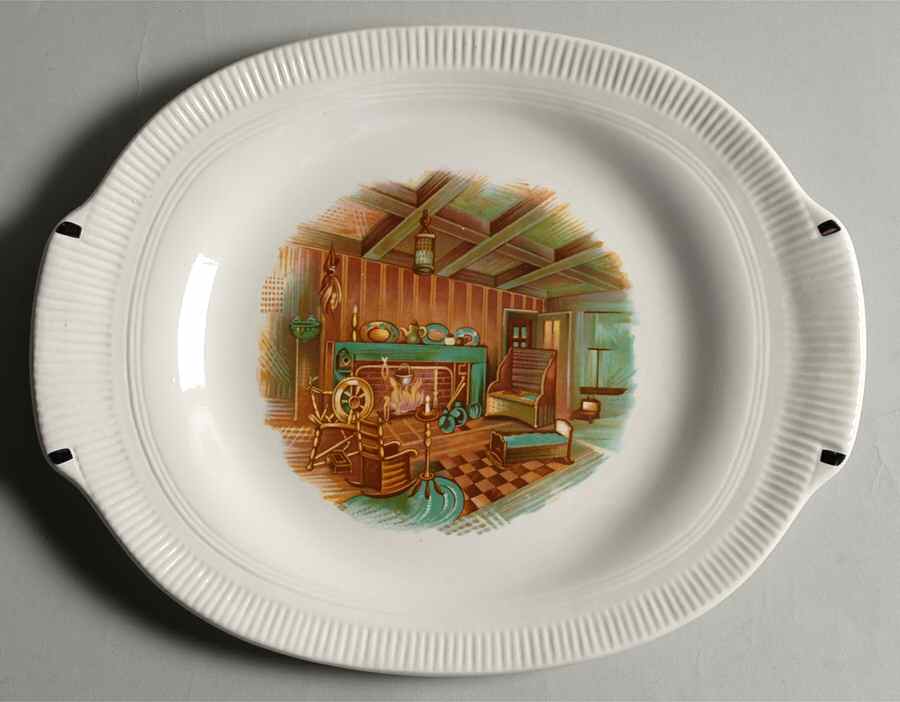 Colonial Fireside 13" Oval Serving Platter by Salem-1