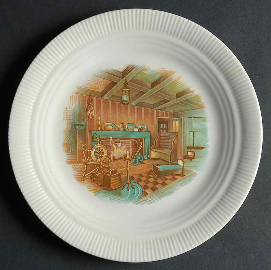 Colonial Fireside Luncheon Plate by Salem-1