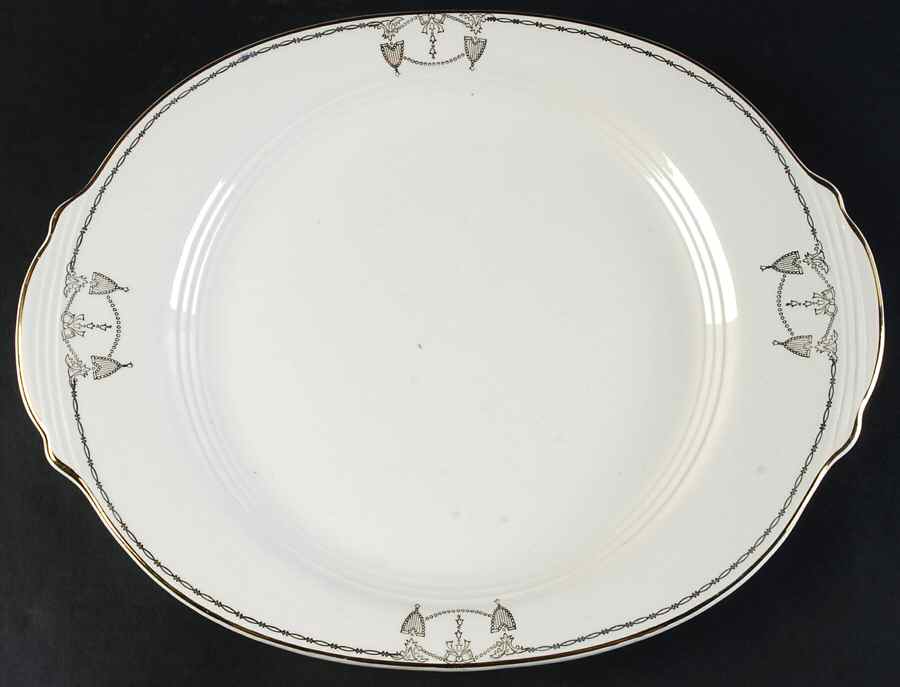 Commodore 13" Oval Serving Platter by Salem-1
