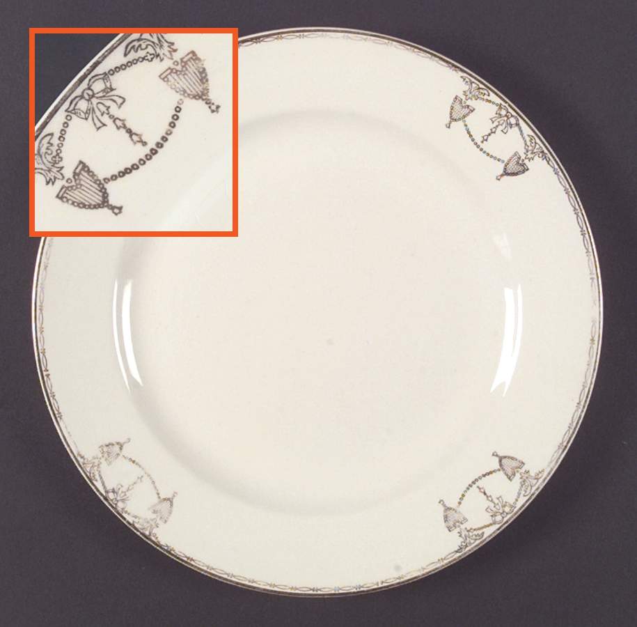Commodore Dinner Plate by Salem-1