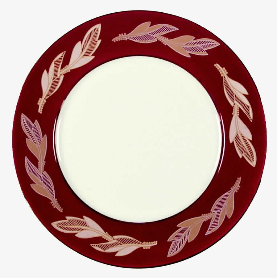Coronation Red Dinner Plate by Salem-1