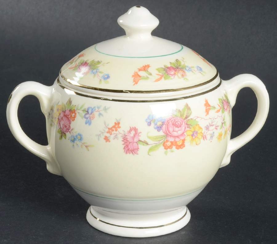 Debutante Sugar Bowl & Lid by Salem-1