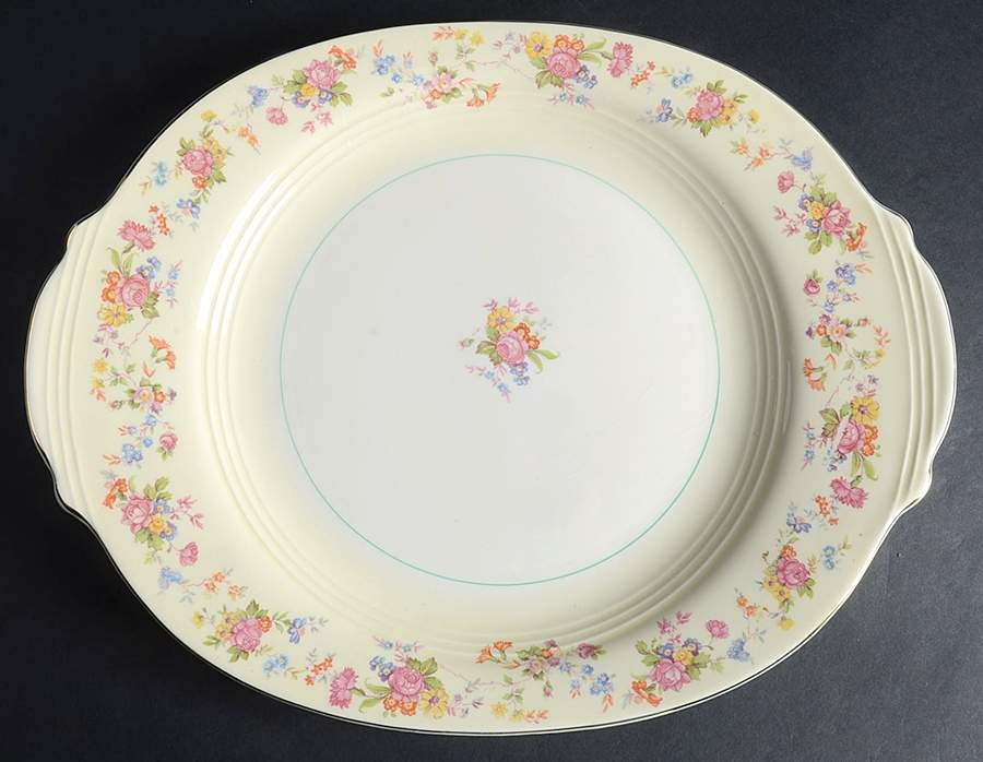 Debutante 13" Oval Serving Platter by Salem-1