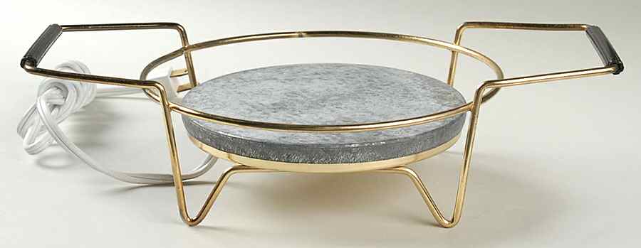 English Village Blue Metal Stand Or Warmer by Salem-1