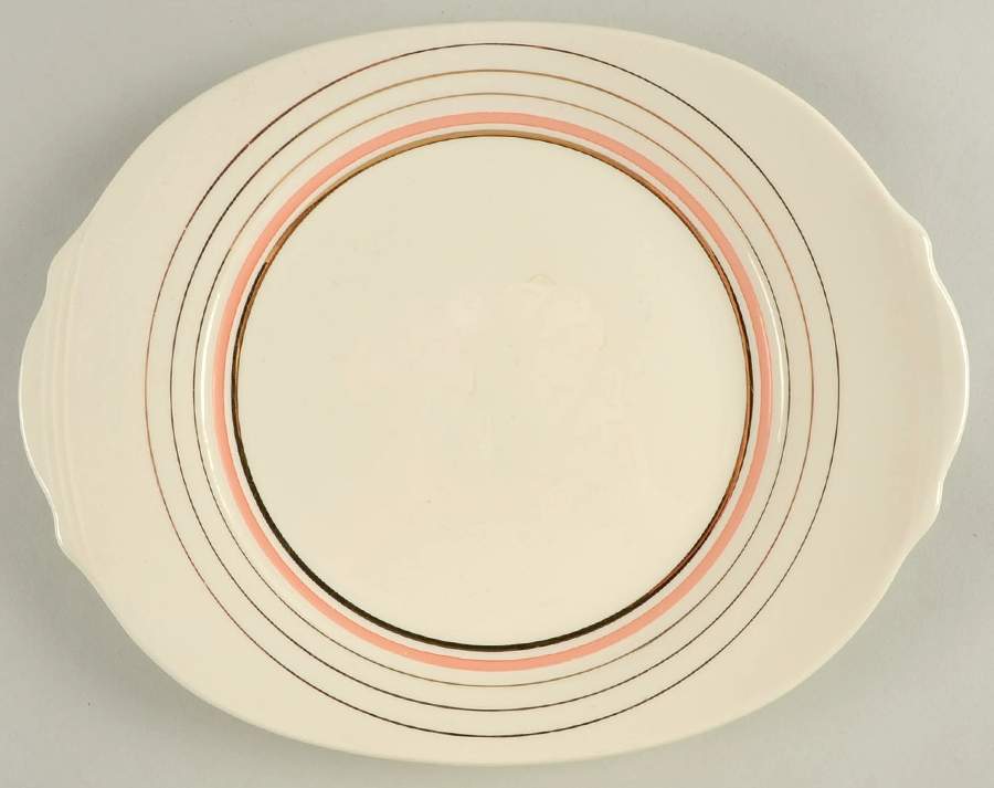 Georgian Salmon 12" Oval Serving Platter by Salem-1