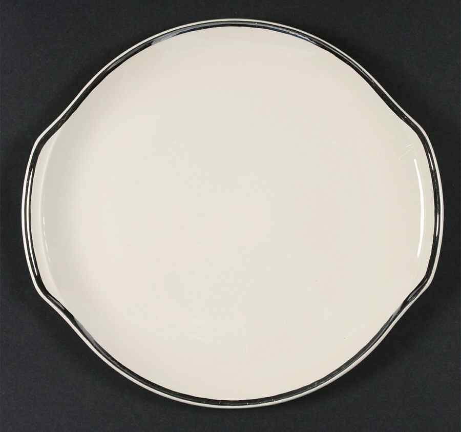 Heirloom Platinum Handled Cake Plate by Salem-1