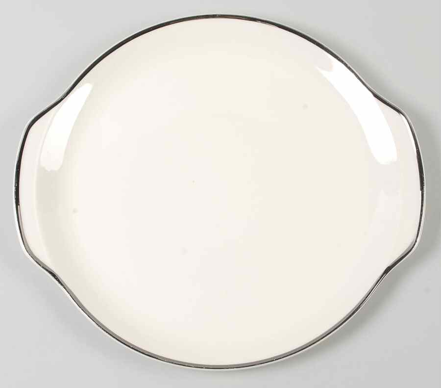 Heirloom Platinum Handled Chop Plate (Round Platter) by Salem-1