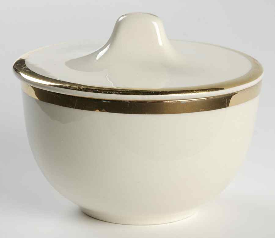 Heirloom Gold Sugar Bowl & Lid by Salem-1