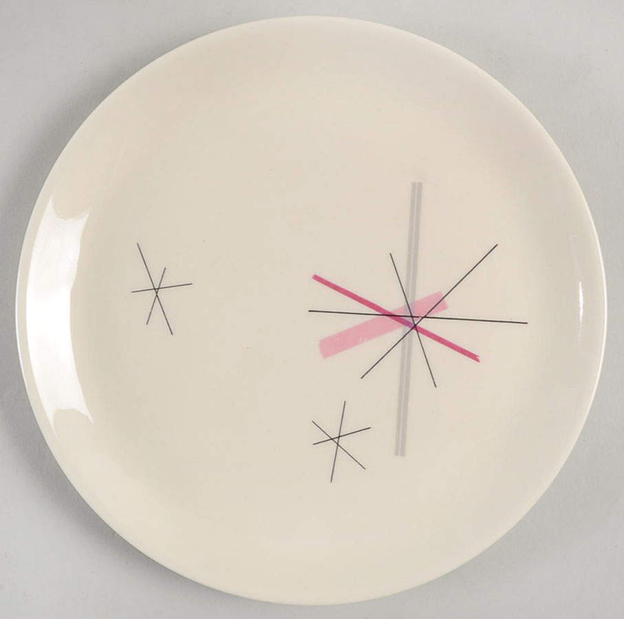 Hop Scotch Pink Bread & Butter Plate by Salem-1