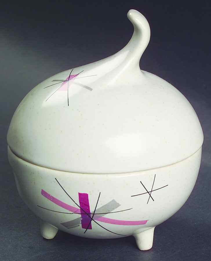 Hop Scotch Pink Sugar Bowl & Lid by Salem-1