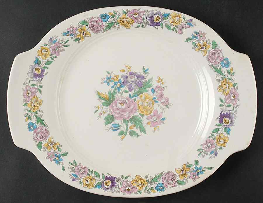 Lansdowne 13" Oval Serving Platter by Salem-1