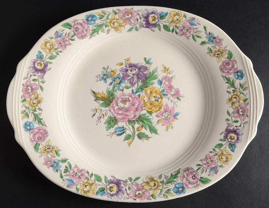 Lansdowne 11" Oval Serving Platter by Salem-1
