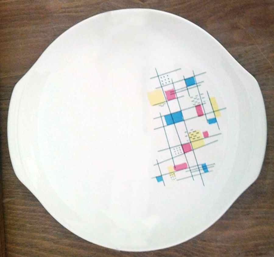 Mardi Gras Handled Cake Plate by Salem-1