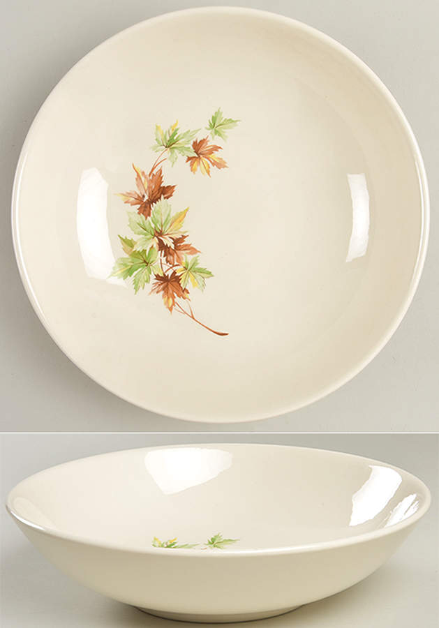 Maple Leaf 9" Round Vegetable Bowl by Salem-1