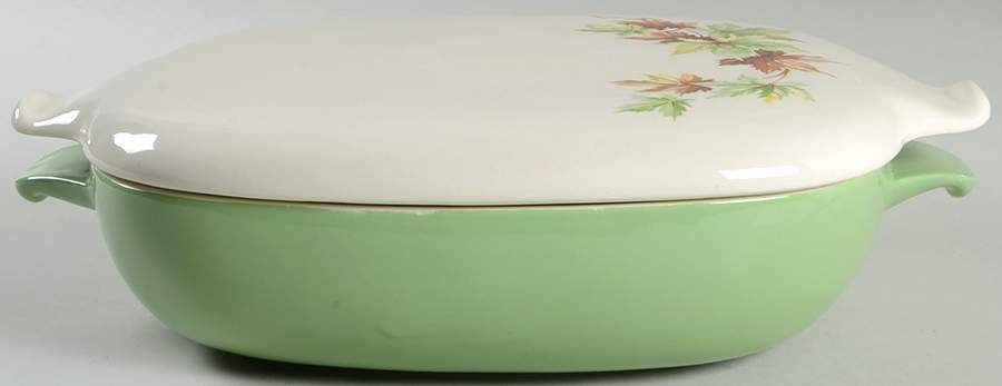 Maple Leaf 2 Quart Rectangular Covered Casserole by Salem-1