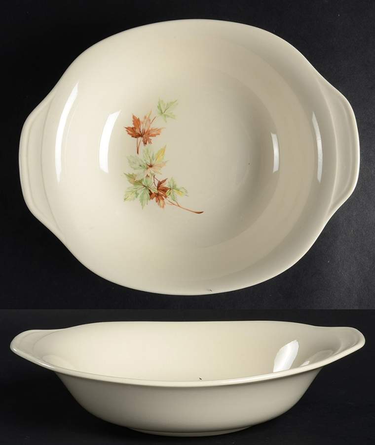 Maple Leaf 9" Oval Vegetable Bowl by Salem-1