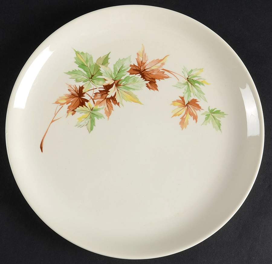 Maple Leaf Luncheon Plate by Salem-1