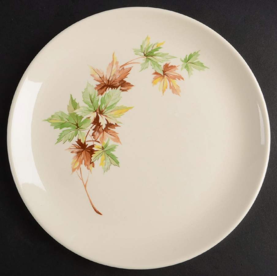 Maple Leaf Salad Plate by Salem-1