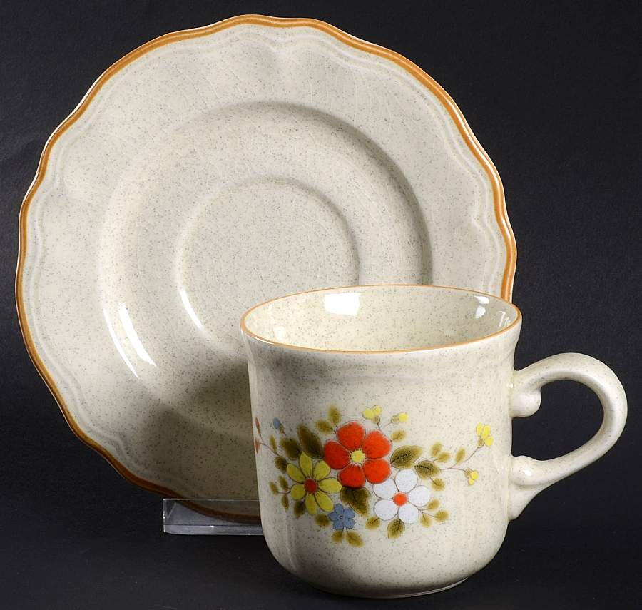 Meadow Flat Cup & Saucer Set by Salem-1