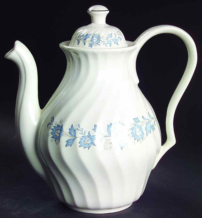 Monticello (Swirl Rim) Coffee Pot & Lid by Salem-1