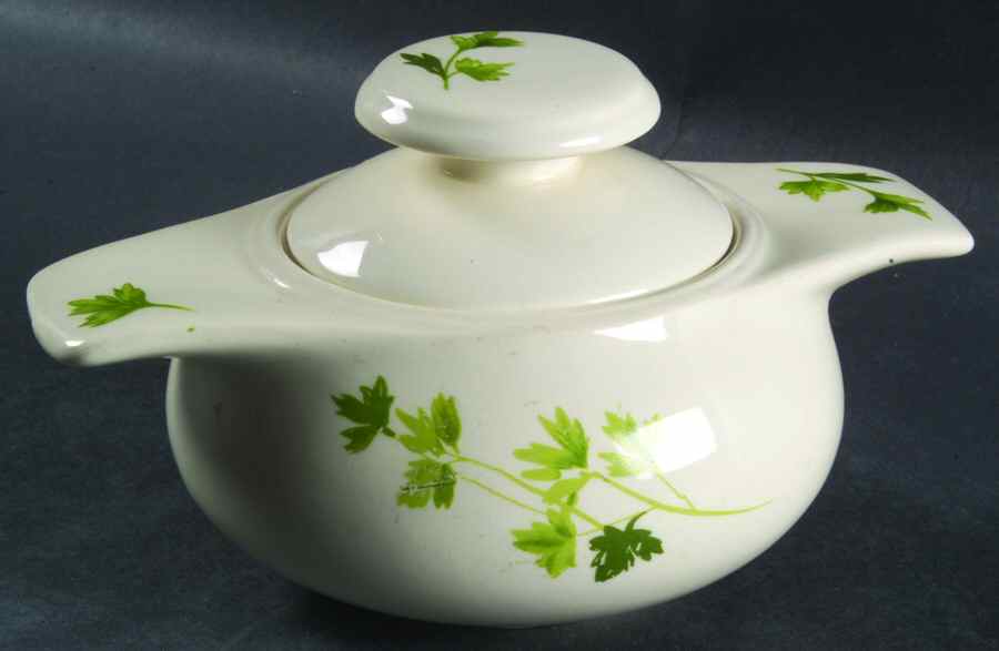 Parsley Sugar Bowl & Lid by Salem-1