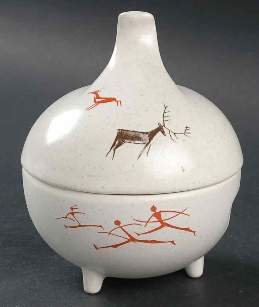 Primitive Sugar Bowl & Lid by Salem-1