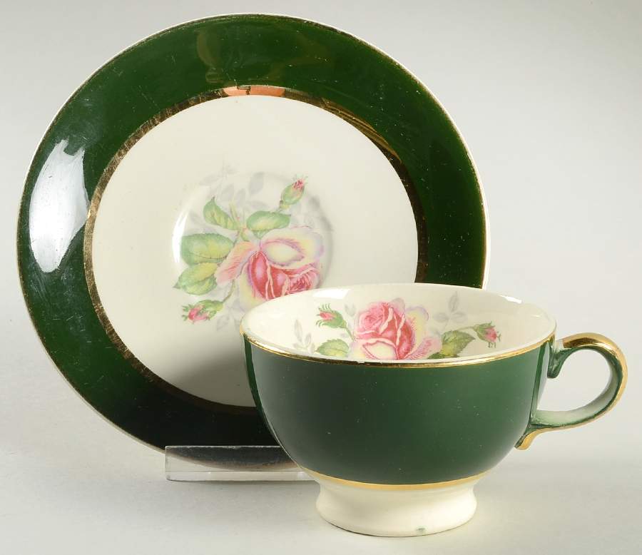 Princess Jane Footed Cup & Saucer Set by Salem-1