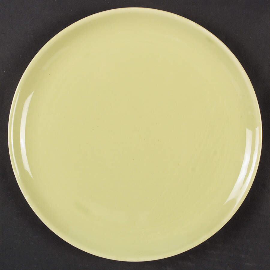 Ranch Style Lime Yellow Dinner Plate by Salem-1