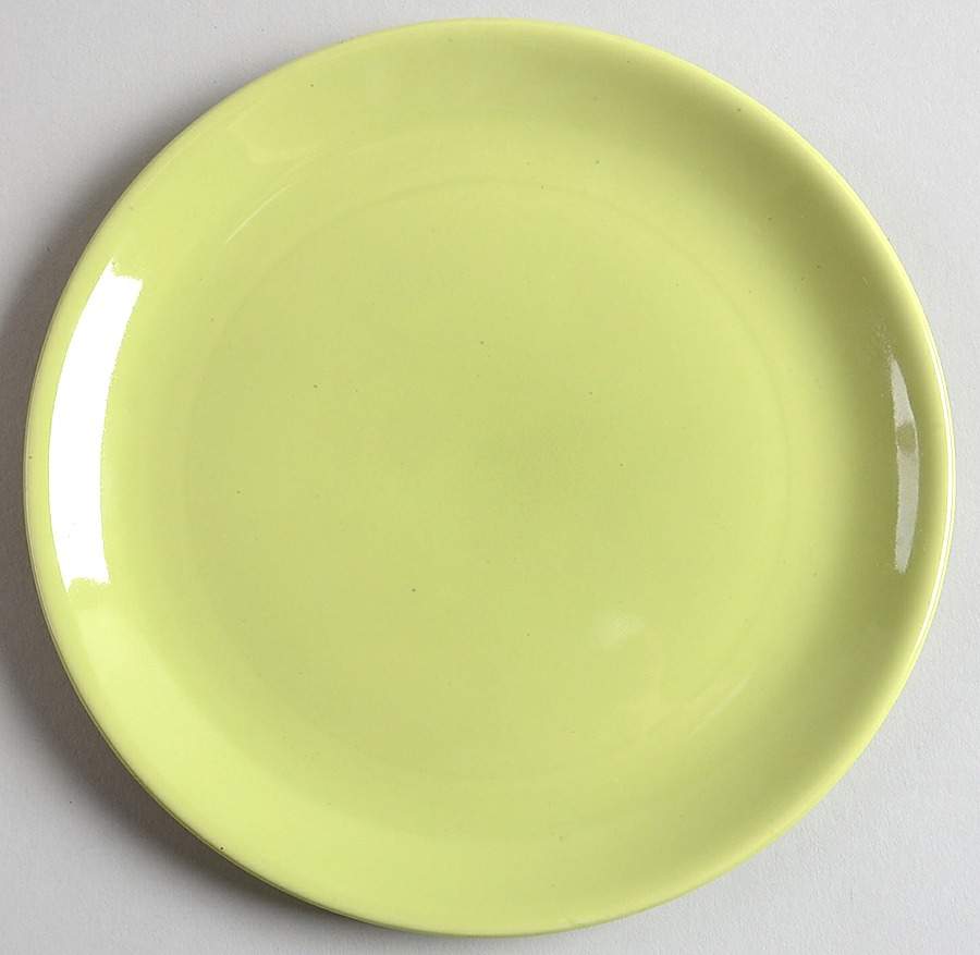 Ranch Style Lime Yellow Salad Plate by Salem-1
